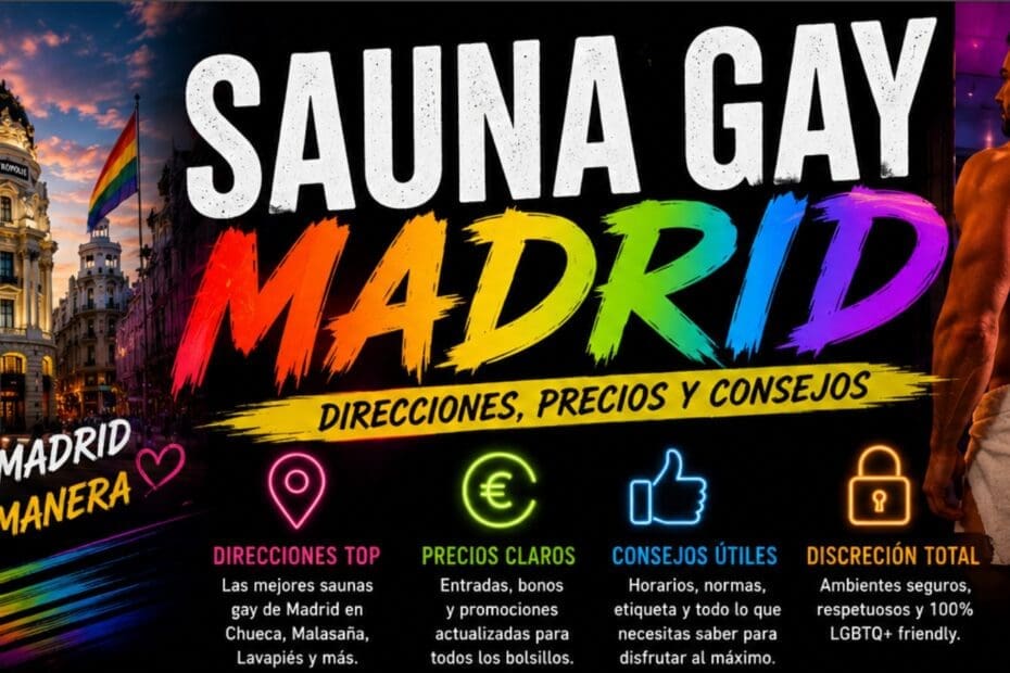 Sauna Gay Madrid: direcciones, precios y consejos