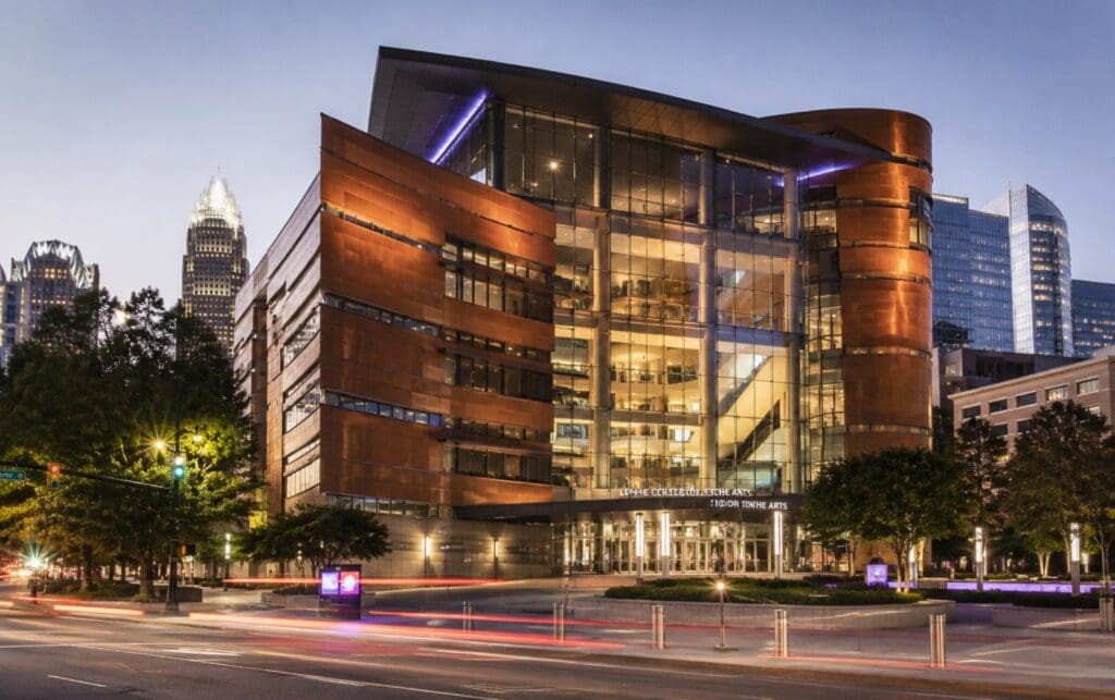 an original photograph of the Levine Center for the Arts in Uptown