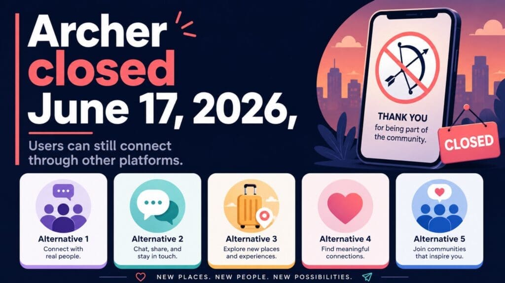 graphic reading “Archer closed June 17, 2026,” followed by icons representing active alternatives